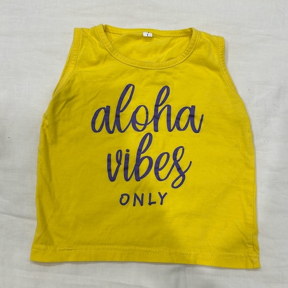Aloha vibes only Hawaiian tank top 12 months - Picture 1 of 4